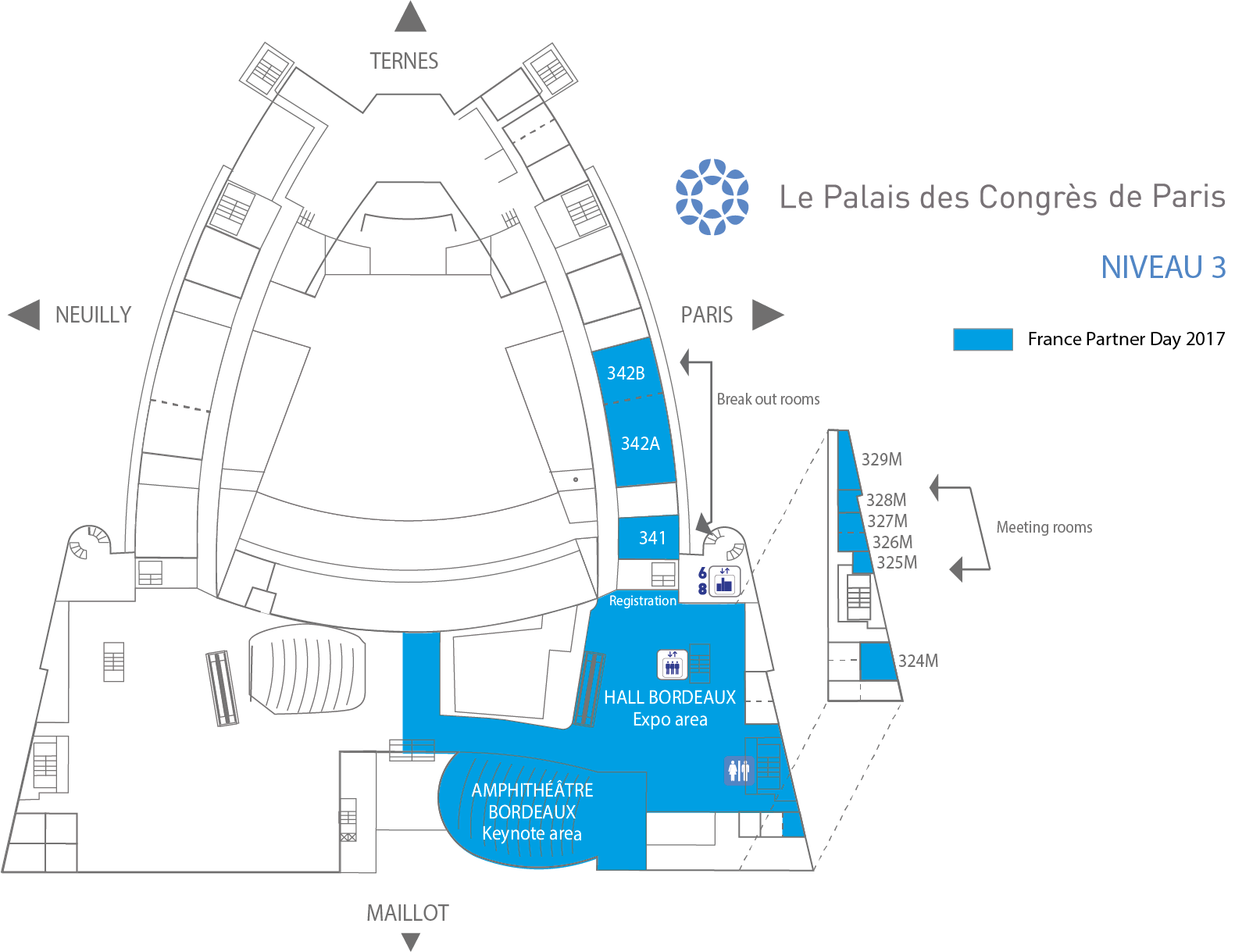 Plan palais des congrès